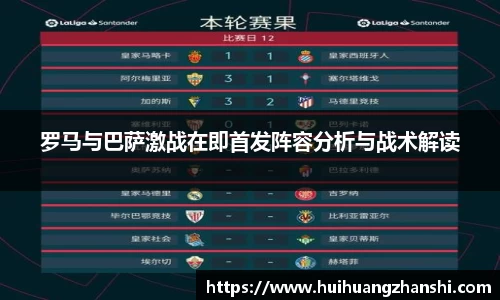 罗马与巴萨激战在即首发阵容分析与战术解读